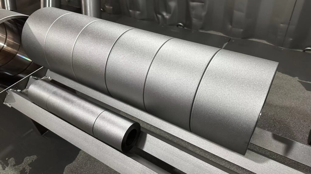 sandblasting-before-Casting-Vulkollan-wheel 