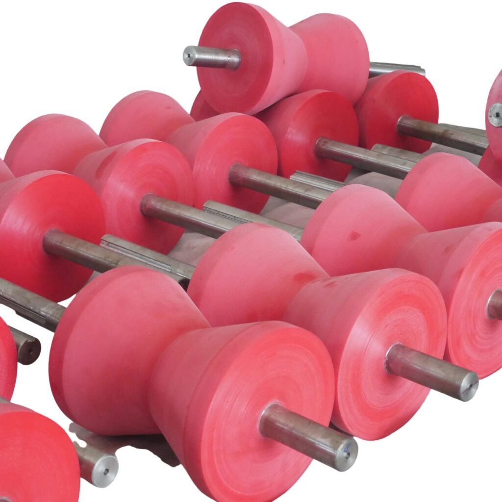 PU-conveyor-rollers-for-pipeline