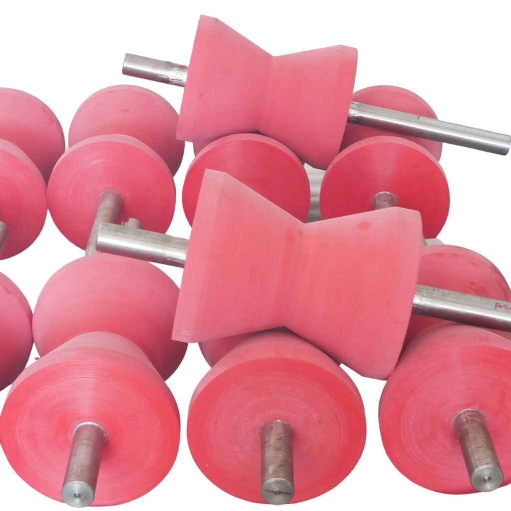 urethane-conveyor-rollers-for-pipeline